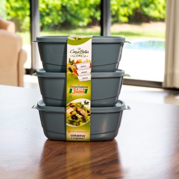 60 Potes de 800 ml Oval Atacado